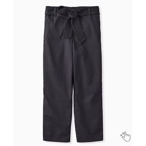 NEW Torrid 22 Crop Twill Self Tie Utility Pant - Dark Slate Grey